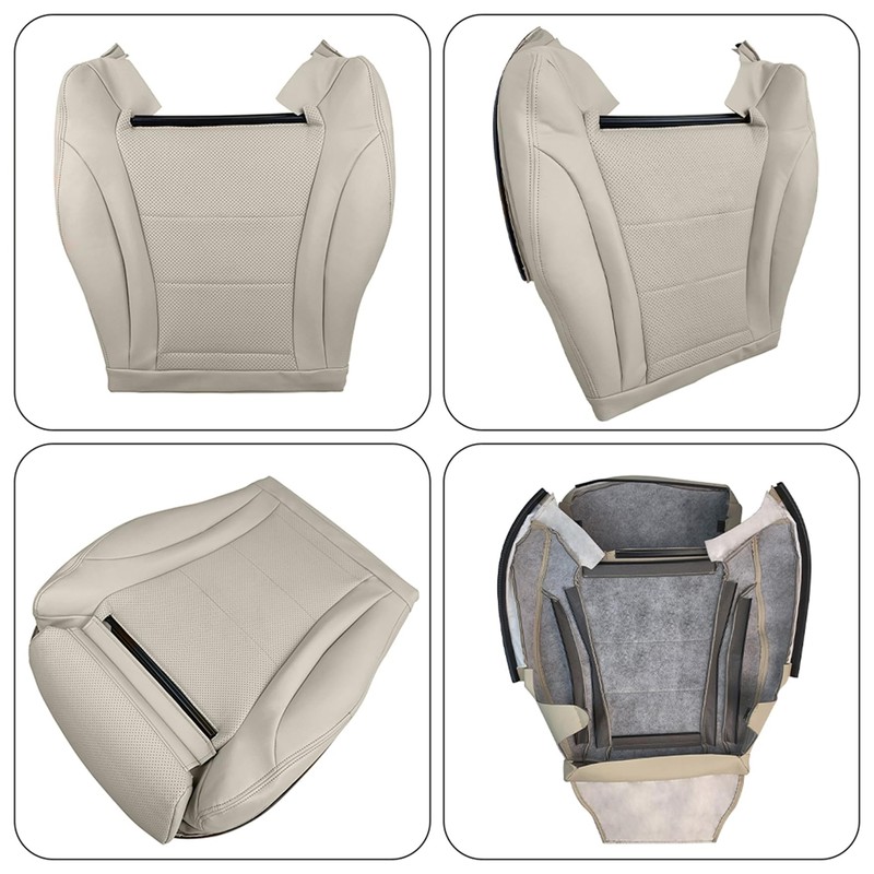 waltyotur Driver Bottom Seat Cover Camel Tan Replacement for C300