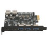 PCI E to USB Expansion Card 7 Ports 5Gbps USB