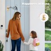 Door Chime Bell 2 Pack, Magnetic Beech Wood Shopkeepers Bell