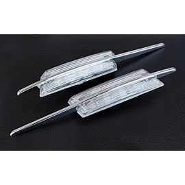 LED Side Indicator Clear Chrome Left and Right Set Registration Free