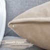 Topfinel Decorative Cushion Covers, Lumbar Cushion Covers, Plain, Chenille, with