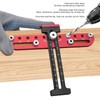 Handle Hole Drill Guide 4mm Cabinet Handle Jig Aluminum Alloy