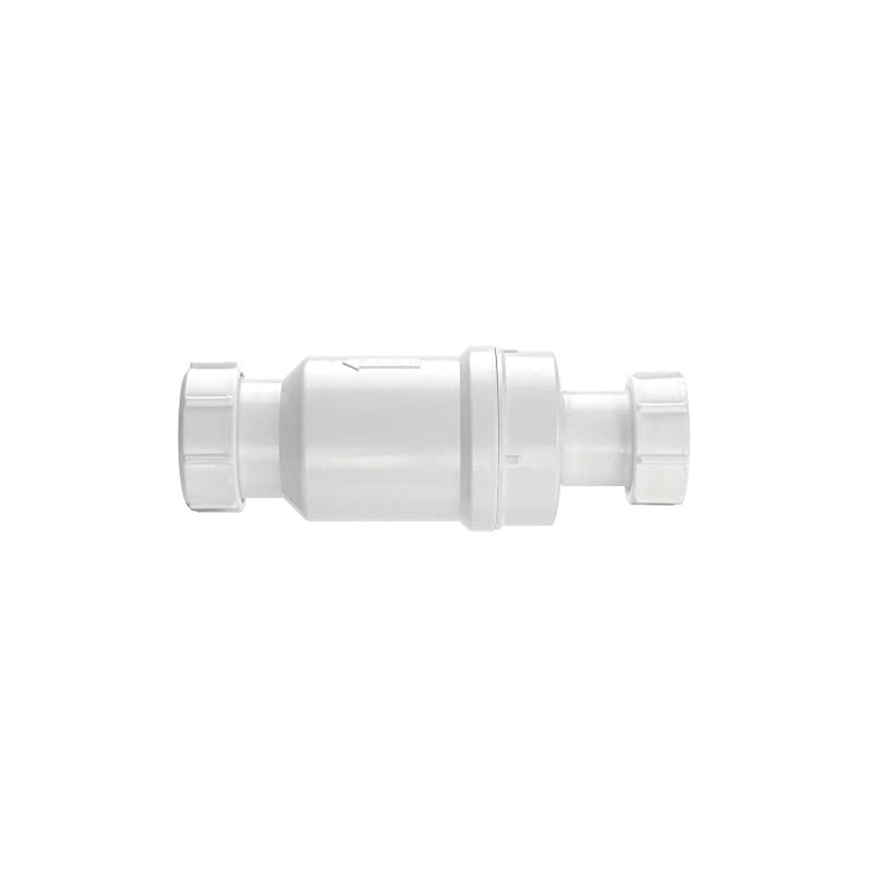 McAlpine MACVALVE-1 Self Closing Waste Valve Trap-1.25 inch, White, 1.25-Inch