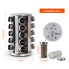 DOUBLE 2 C Revolving Spice Rack with 20 Jars, Rotating