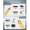 FUNCONECT 2 Pack to 1/4" Audio Adapter, RCA Female to
