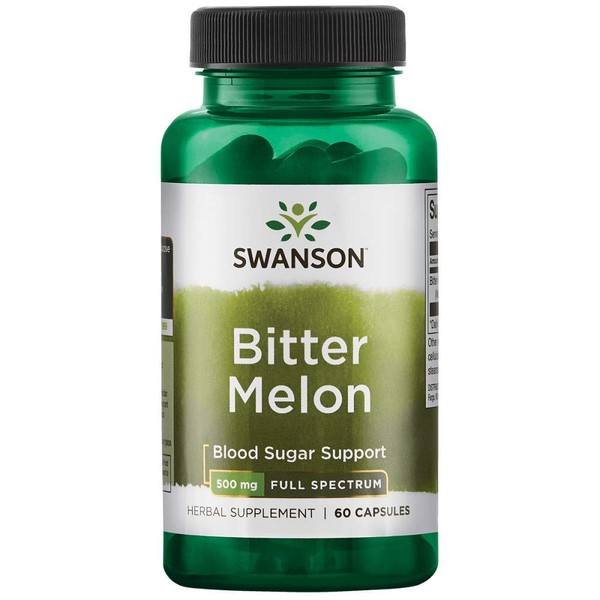 Swanson Full Spectrum Bitter Melon 500 Milligrams 60 Capsules