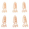 100Pcs Carrot Paper Clips Carrot Shape Strong Metal Anti Slip