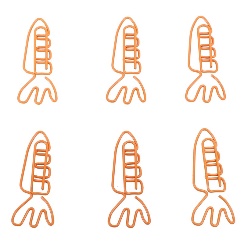 100Pcs Carrot Paper Clips Carrot Shape Strong Metal Anti Slip