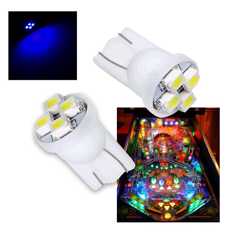 PA LED 25PCS #555 T10 4SMD LED Pinball Machine Light