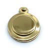 Polished Brass Round Keyhole Cover Escutcheon with Screws (2, Brass)