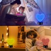 HooJtny I Love You Heart Bedside Lamp 3D Illusion Night
