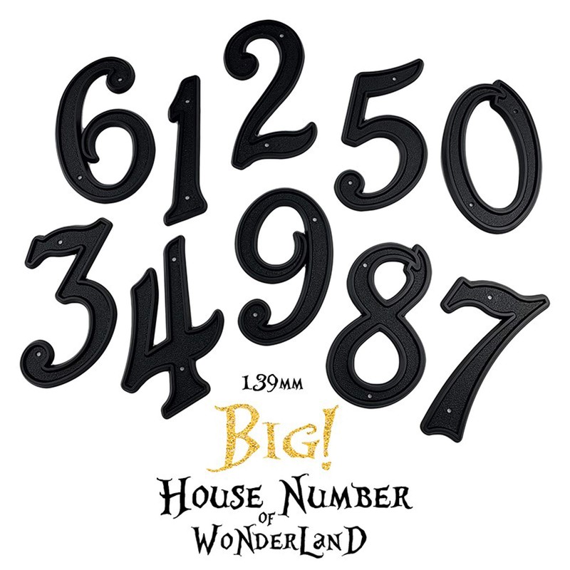 HASWARE 5.5 Inch (139 mm) House Number Modern Door Numbers