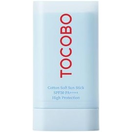 TOCOBO Cotton Soft Sun Stick SPF50 PA 19 g Barra Solar Suave de Algodón 19 g Barra Solar Facial Vegana con Acabado Mate