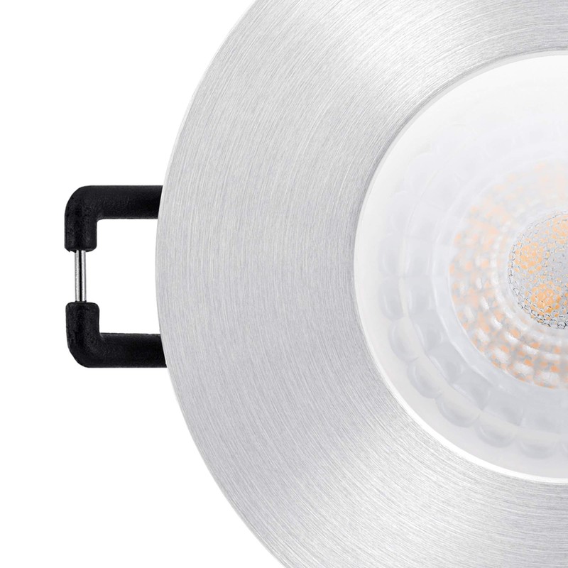 linovum ISASO Recessed Spotlight LED Flat IP65 Brushed Aluminium for