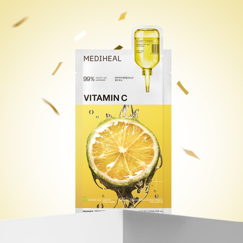 Mediheal Essential Mask Vitamin C, 10 Sheets, 1 Pack
