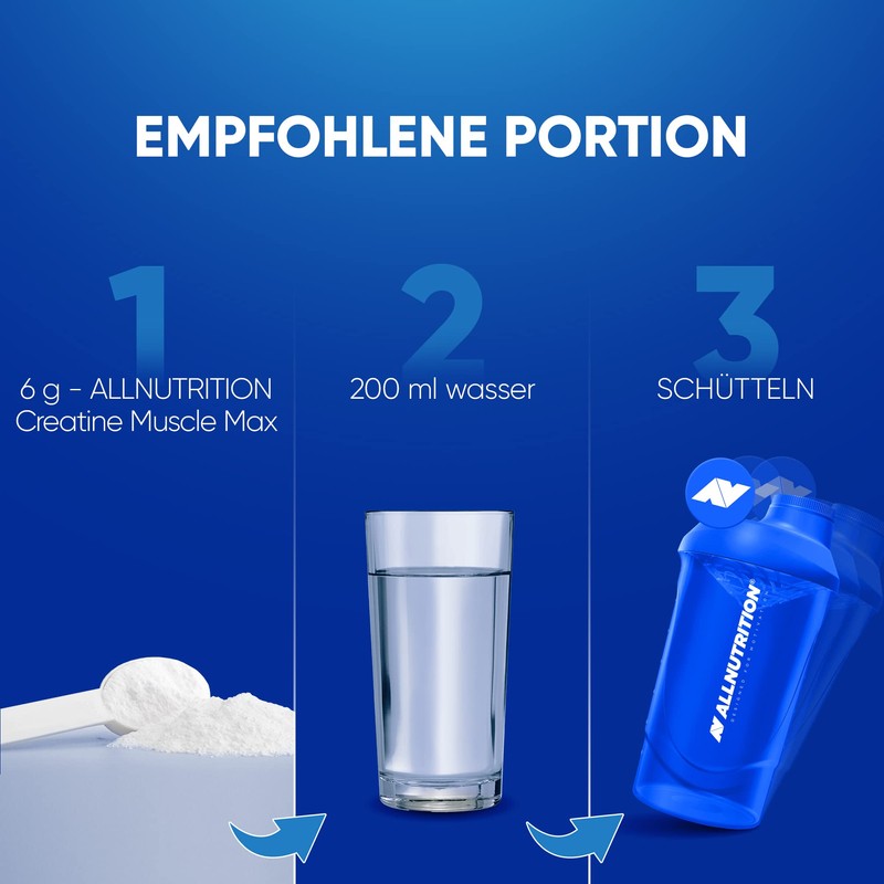 ALLNUTRITION Creatine Muscle Max Dietary Supplement - Creatine Monohydrate with