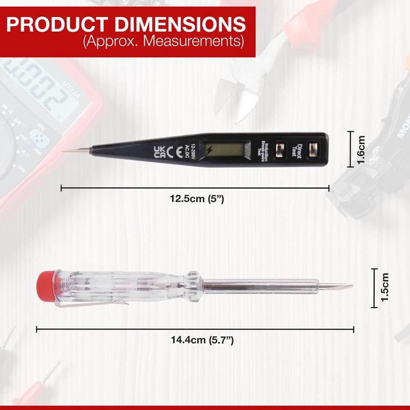 Mains Tester and Digital Display Circuit Tester Set Probe -
