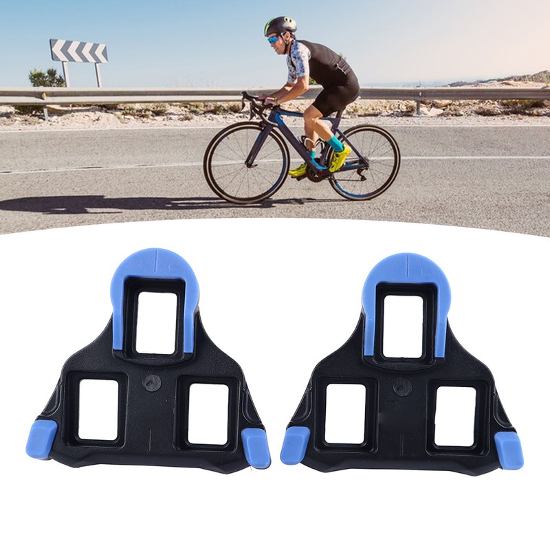 Bicycle Cleats Enhance Stability Grip Foot Pedal Self Locking Tabs