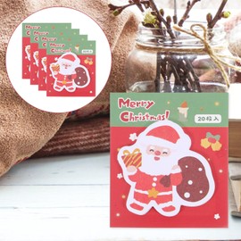 Operitacx 4 Christmas Sticky Notes Self-stick Note Pads Labels Portable Memo Stickers Christmas Party Favors Christmas Note Sticker Computer Post Note Office Message Board Memorandum Paper