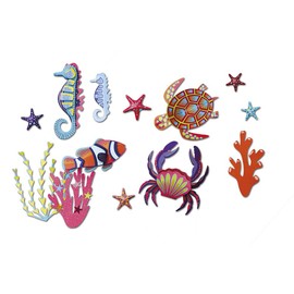Janod - Creative Set Sea Animals in 3D - 4 DIY Paper Animals - Les Ateliers du Calme - Creative Set for Children - Skill & Concentration - From 7 Years, J07989