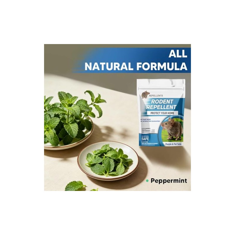 CONKAT Rodent Repellent - Natural Peppermint Balls for Mice