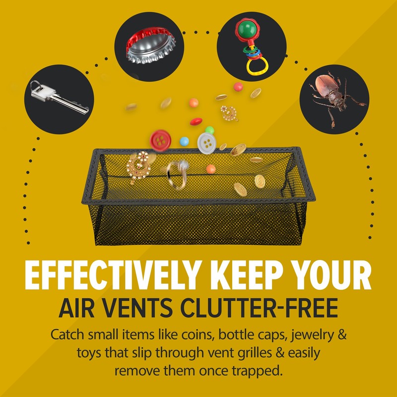 Floor Register Trap/Cover - Screen for Home Air Vent Filters