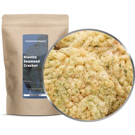 1 x 125 g Rice Cracker Risotto Seaweed with Algae Leaves Seaweed Snack Vegetarian Vegan Lactose Free Gluten Free