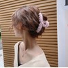 Korean Elegant Autumn Winter Plush Hair Clip for Women One Size/Yellow Plush Grip 20ea