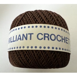 DMC One DMC Brilliant Crochet Cotton Yarn #8722 Brown  New
