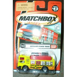 Matchbox Airport Alarm Auxiliary Power Truck Yellow/Red #42