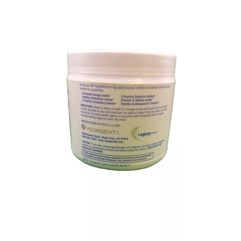 Youngevity i26 Hyperimmune Egg Powder - 31 Day Supply Canister