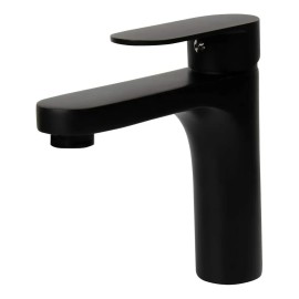 Mezcladora Monomando Para Lavabo Acabado Negro Mate Meer