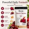 Beon Beet Chews, Beon Beetroot Chews Gummies with Grape Seed