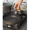HIC Kitchen Bottle Stopper Pourer with Hinged Flip-Top Lid, 18/8