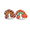 PLpatch Set of 2 Tiny. Mushroom with Polka dot Cute