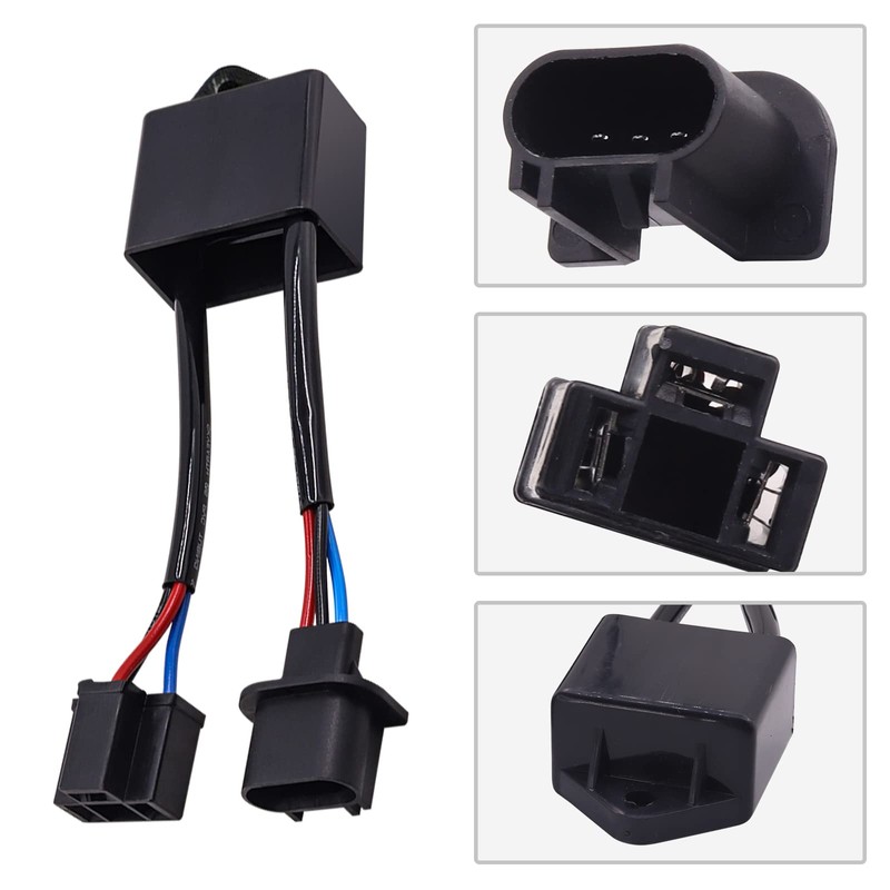 H13 a H4 Decodificadores HID Eliminador de filtro, adaptador antiparpadeo,