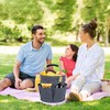 QIANAI Putzmittel Organizer, Reinigungskorb Mit Griff, Gartentasche Mit 6 Taschen,