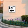 Anobell 2 Pack Exit Sign with Left Arrow 18" x