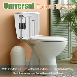 Saillong 3 Pack Toilet Fill Valve Replacement, Universal Toilet Tank Fill Valve Replacement Kit, Height Adjustable Toilet Float Replacement Kit, Fill Valve Replacement Kit for Toilet Tank