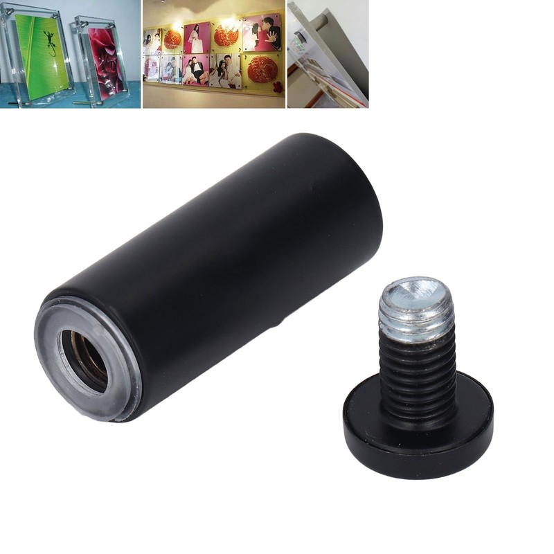 12Pcs Standoff Screw Stainless Steel 19x50mm Wall Mount Advertising Fastener