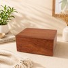 Indian Glance Wooden Urn Box - Cremation Urn for Human