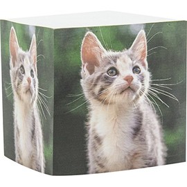 4A Sticky Memo Cube,2.87 x 2.87 Inches, Notes Cube with Cat Patterned Printed On The Four Sides,Self-Stick Notes Cube,About 580 Sheets/Cube,1 Cube/Pack, 4A SMC 436