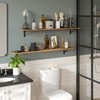 DINZI LVJ Long Wall Shelves, 55.1Inch Wall Mounted Shelves Set