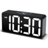 DreamSky Small Digital Alarm Clock for Bederoom, Large Big Numbers