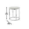 Steve Silver Echo End Table-Contemporary Style with Unique Marble Details,