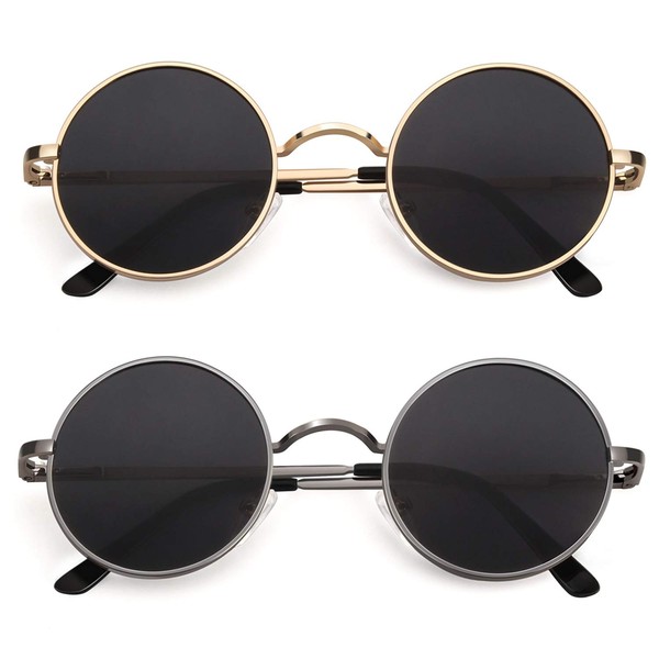 CGID E01 Small Retro Vintage Style Inspired Circular Circle Metal