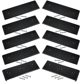 NICERINC Boat Trailer Bunk Slide Pads and Boat Trailer Glide Bunk Enders，Boat Trailer Bunk for Launching & Loading Boat on/Off Trailer Easier,Boat Trailer Bunk Slicks （Black,3" x 10"