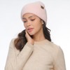 C.C Double Cuff Beanie for Women Unisex - Angora Stretchable