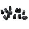 Dsycar 12 Pack TPMS Tire Valve Stem Caps, Black Plastic