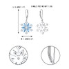 EVER FAITH Snowflake Jewerly Sterling Silver Winter Accessory Sparkle Sky